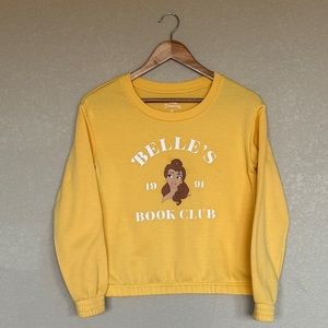Disney Princess Belle Fleece Lined Sweatshirt | Color: Yellow | Size: XXL
